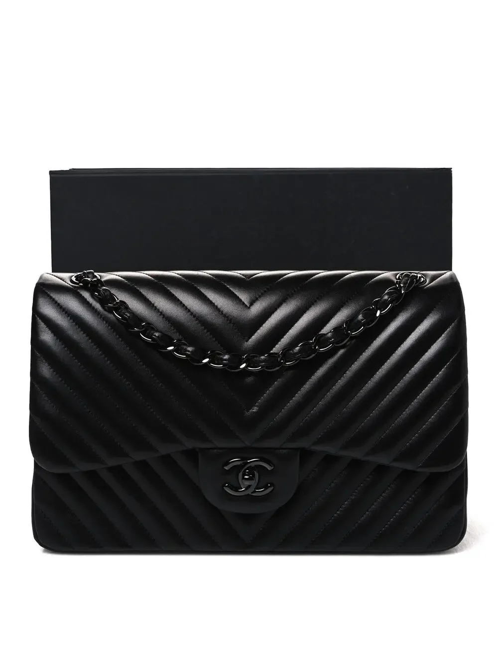 Chanel Lambskin Chevron Quilted Jumbo #360817C85B
